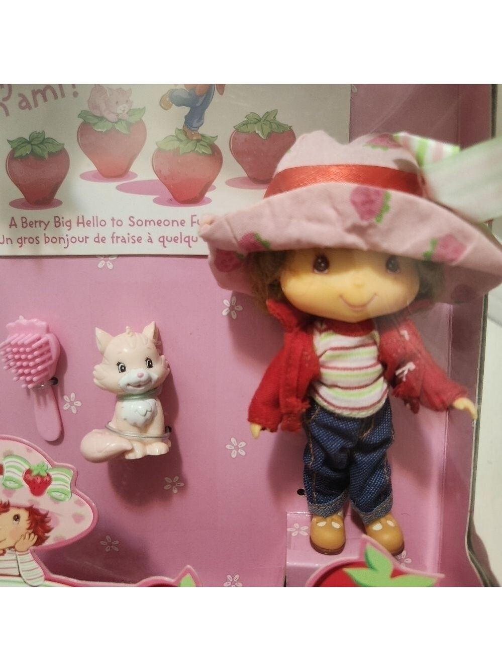BANDAI Strawberry Shortcake 2002 Doll & Custard NIB Vintage - Picture 4 of 16